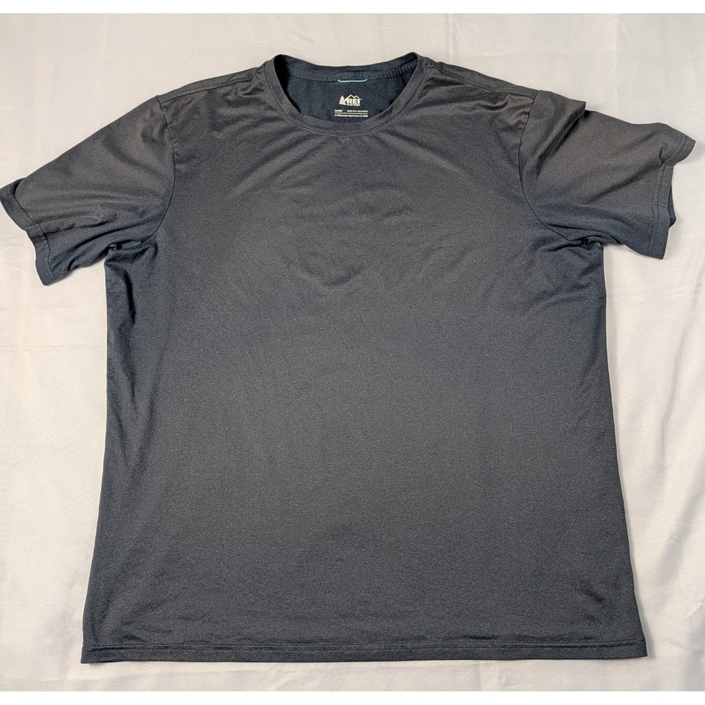 REI Co-op Mens Performance T-Shirt Gray Short Sleeve Large